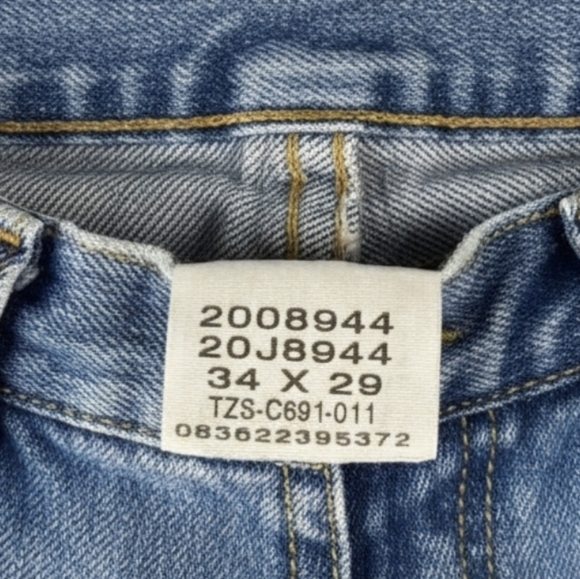 Vintage Lee Men's 34x29 Regular Fit Distressed Denim Jeans - Picture 4 of 4